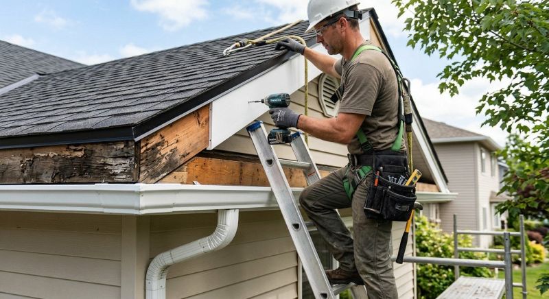 Garage Fascia Replacement in Kansas City, KS